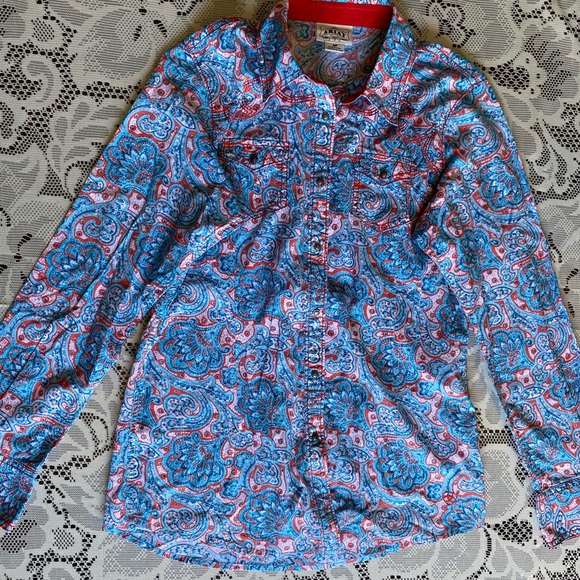 Ariat Bottom down long sleeve shirt - Picture 4 of 6